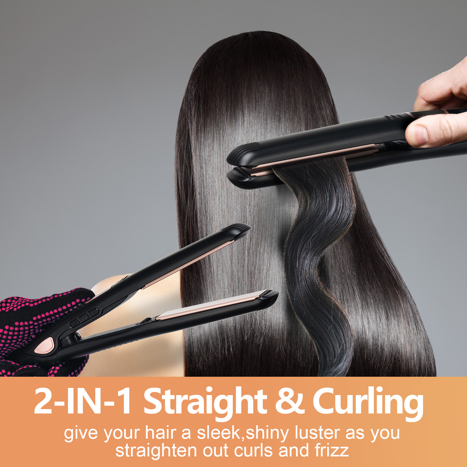 3D Floating Plates Antistuck Ceramic Hair Straightener from China